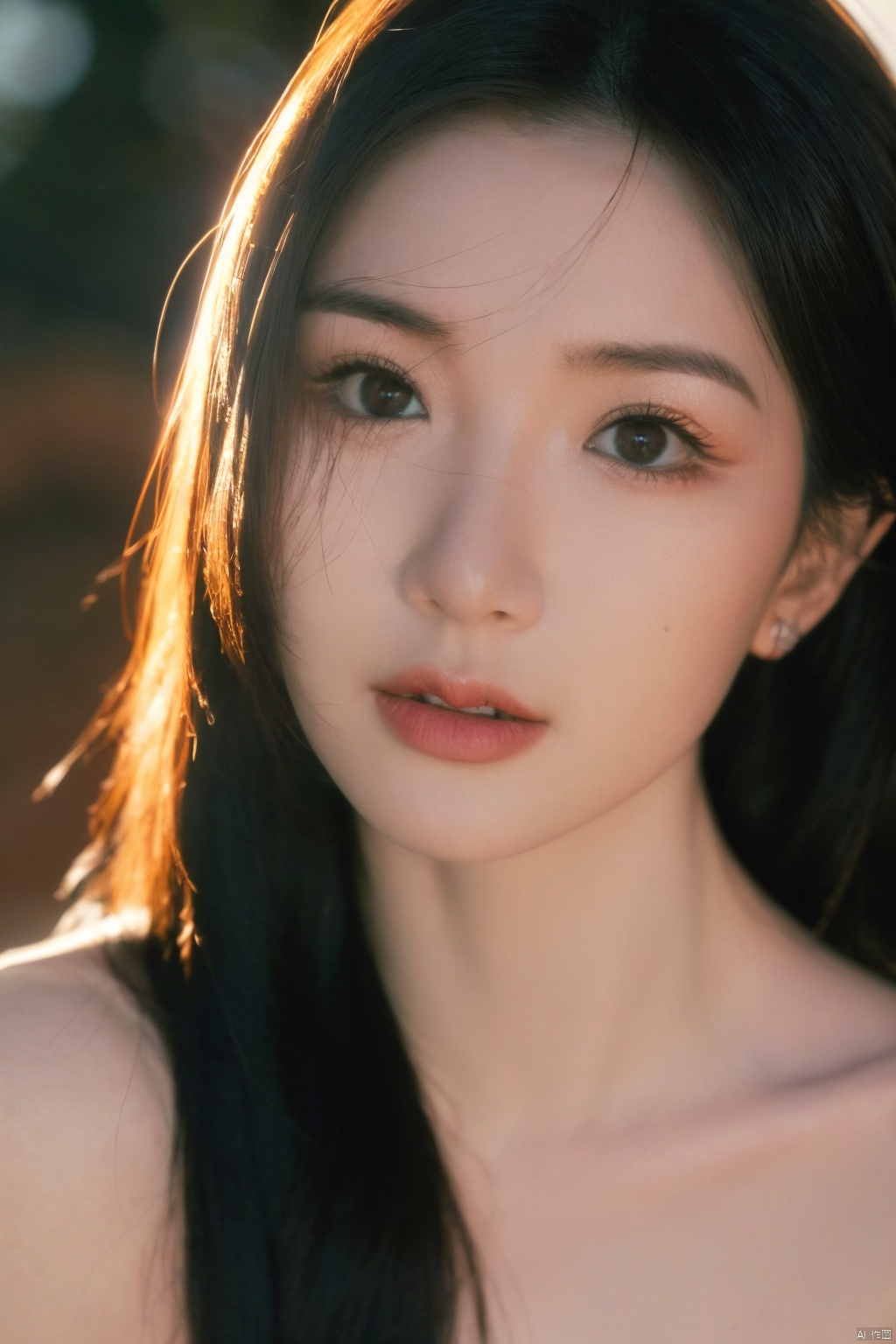  solo, long_hair, lips, realistic, closed_mouth, black_hair,
( chiaroscuro,Fujicolor, UHD, super detail ,raw,85mm,f/1.2,FujifilmXT4,),