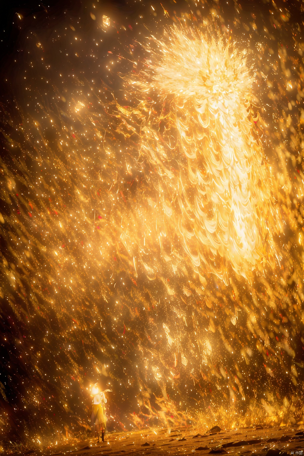 (8k, RAW photo, best quality, masterpiece:1.2),(super realistic, photo-realistic:1.3),ultra-detailed,extremely detailed cg 8k wallpaper,hatching (texture),skin gloss,light persona,(crystalstexture skin:1.2),(extremely delicate and beautiful),ultra-high resolution,surrealism,fantastical verisimilitude,fantastical creation,thriller color scheme,surrealism,abstract,psychedelic,lighting,yellow particles, lxq-hd