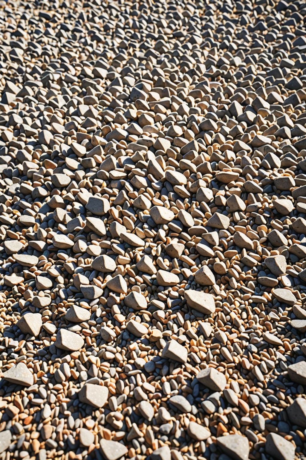 Gravel ground ,