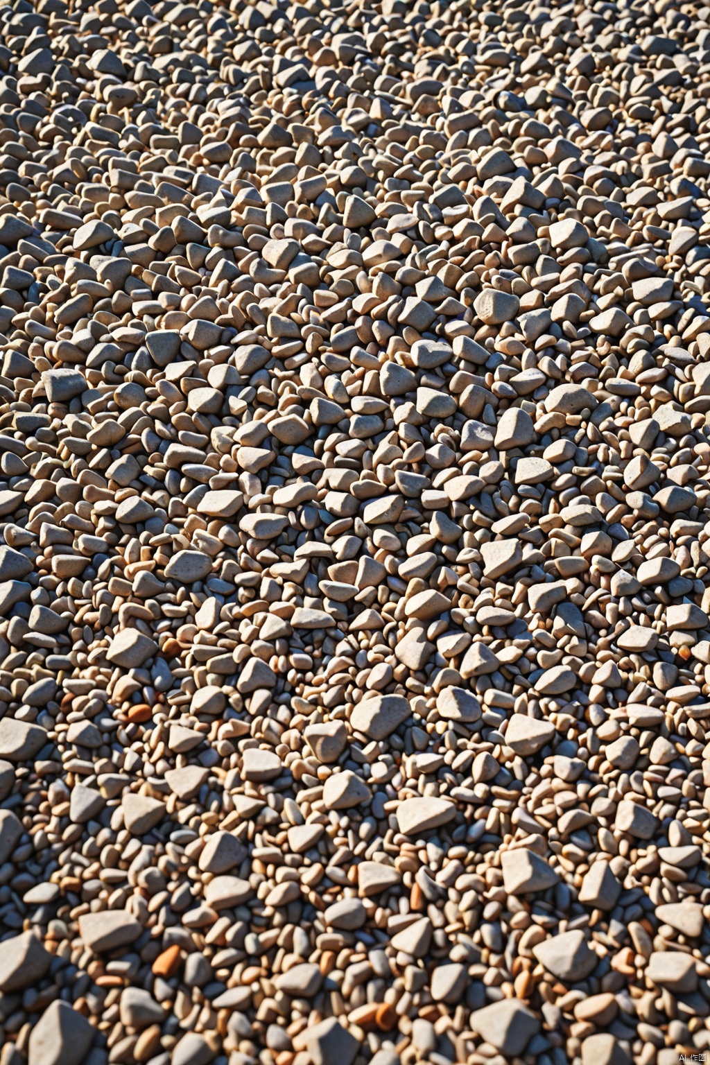 Gravel ground ,
