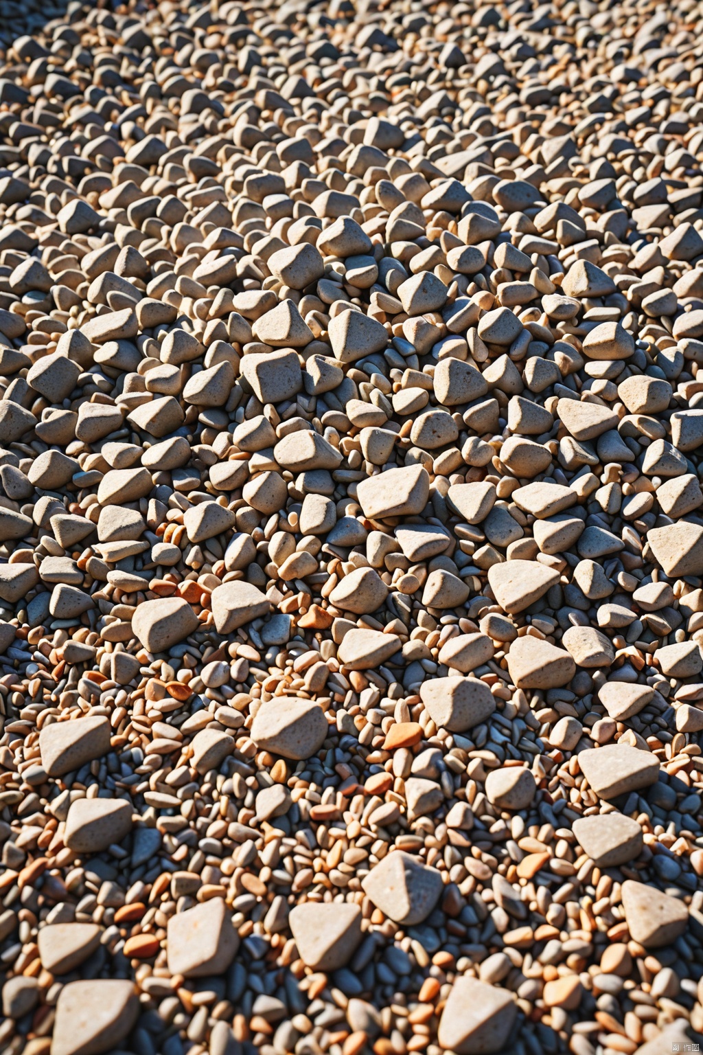 Gravel ground ,