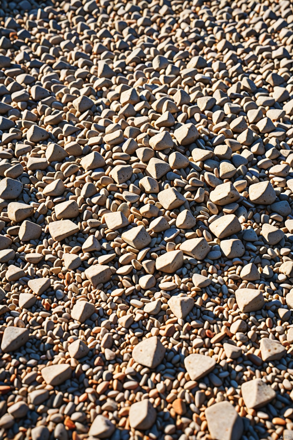 Gravel ground ,