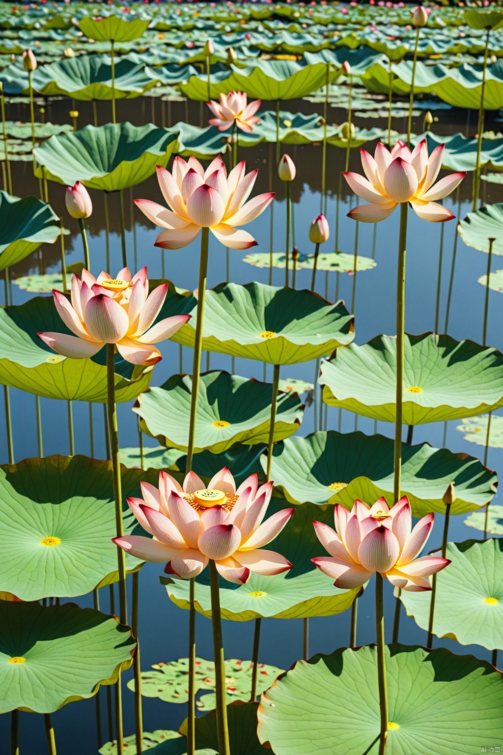 lotus flower pond,