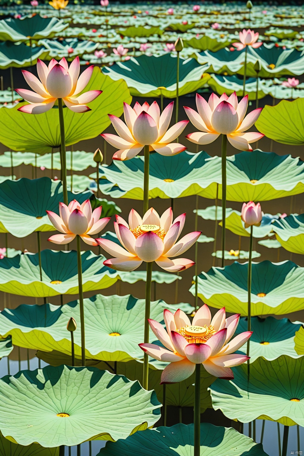 lotus flower pond,