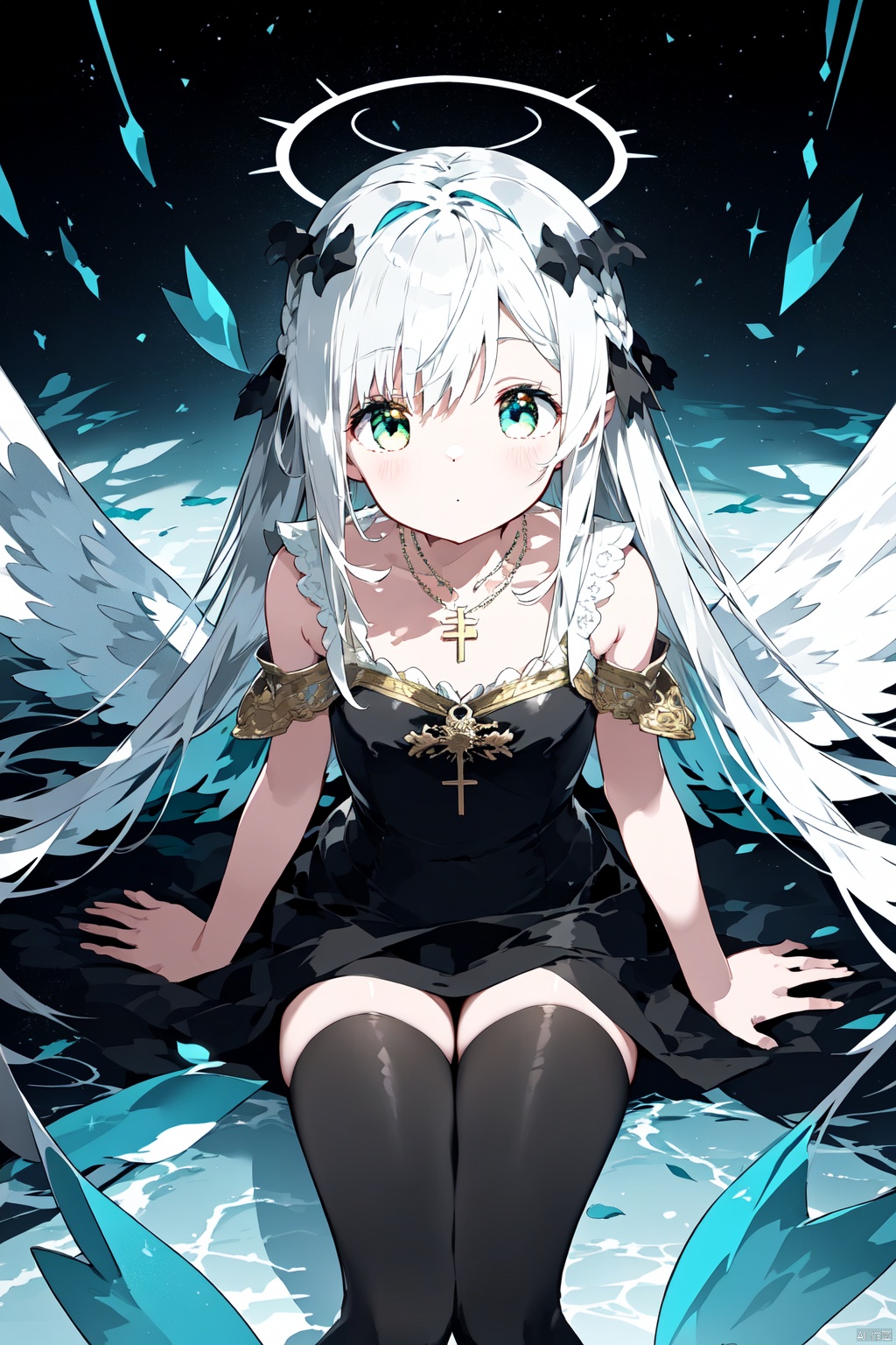 {masterpiece},  white hair,  yellow eyes on Tensor.Art