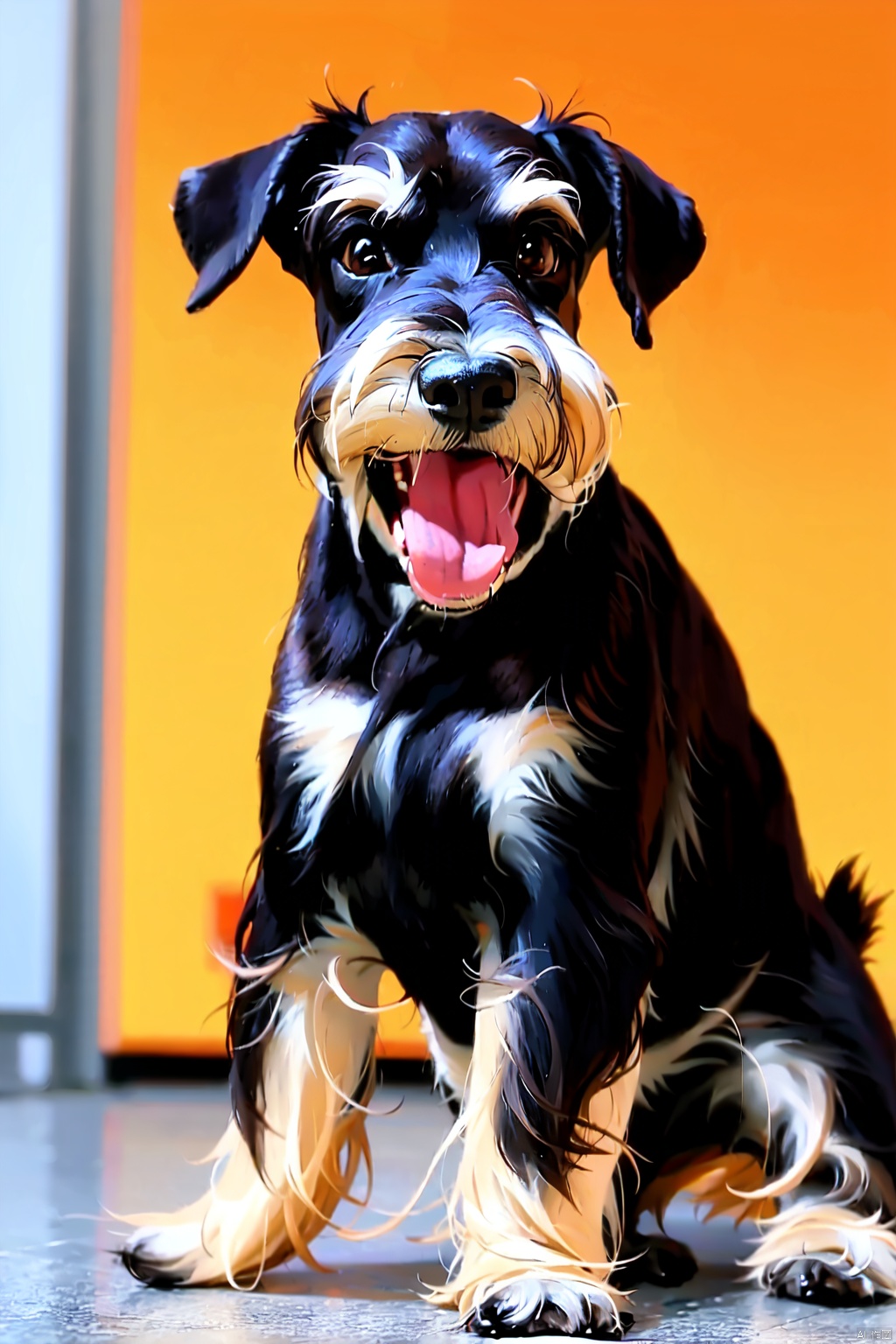  absurdres,incredibly absurdres,reality,realistic, Dog_Standard Schnauzer