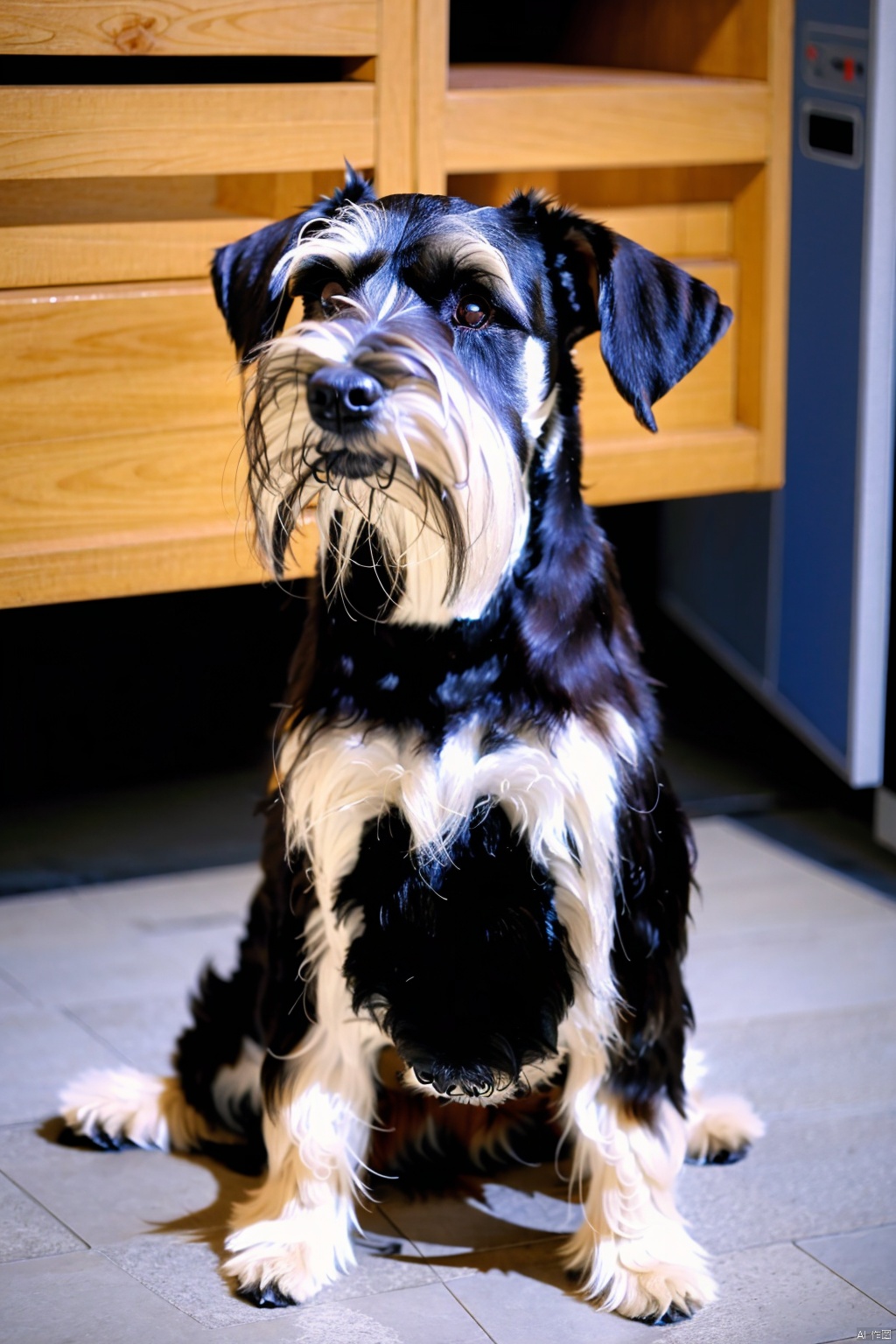  absurdres,incredibly absurdres,reality,realistic, Dog_Standard Schnauzer