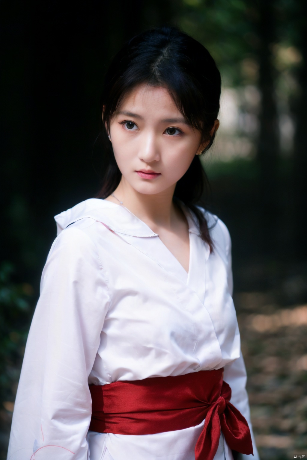 1girl, solo, japanese_clothes, brown_eyes, kimono, ( chiaroscuro,Fujicolor, UHD, super detail ,raw,85mm,f/1.2,FujifilmXT4,),moyou