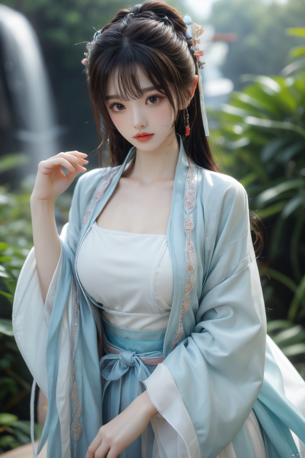 Surrealist beauty photo, hanfu,Xtianxiwei,(big_breasts:1.23), Yunxiao_Fairy