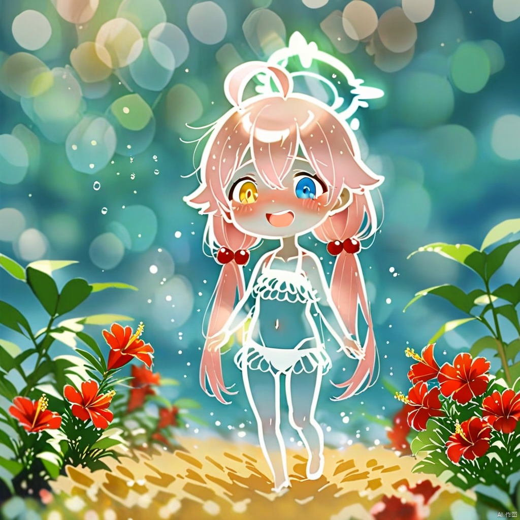line art,  chibi,  (masterpiece on Tensor.Art
