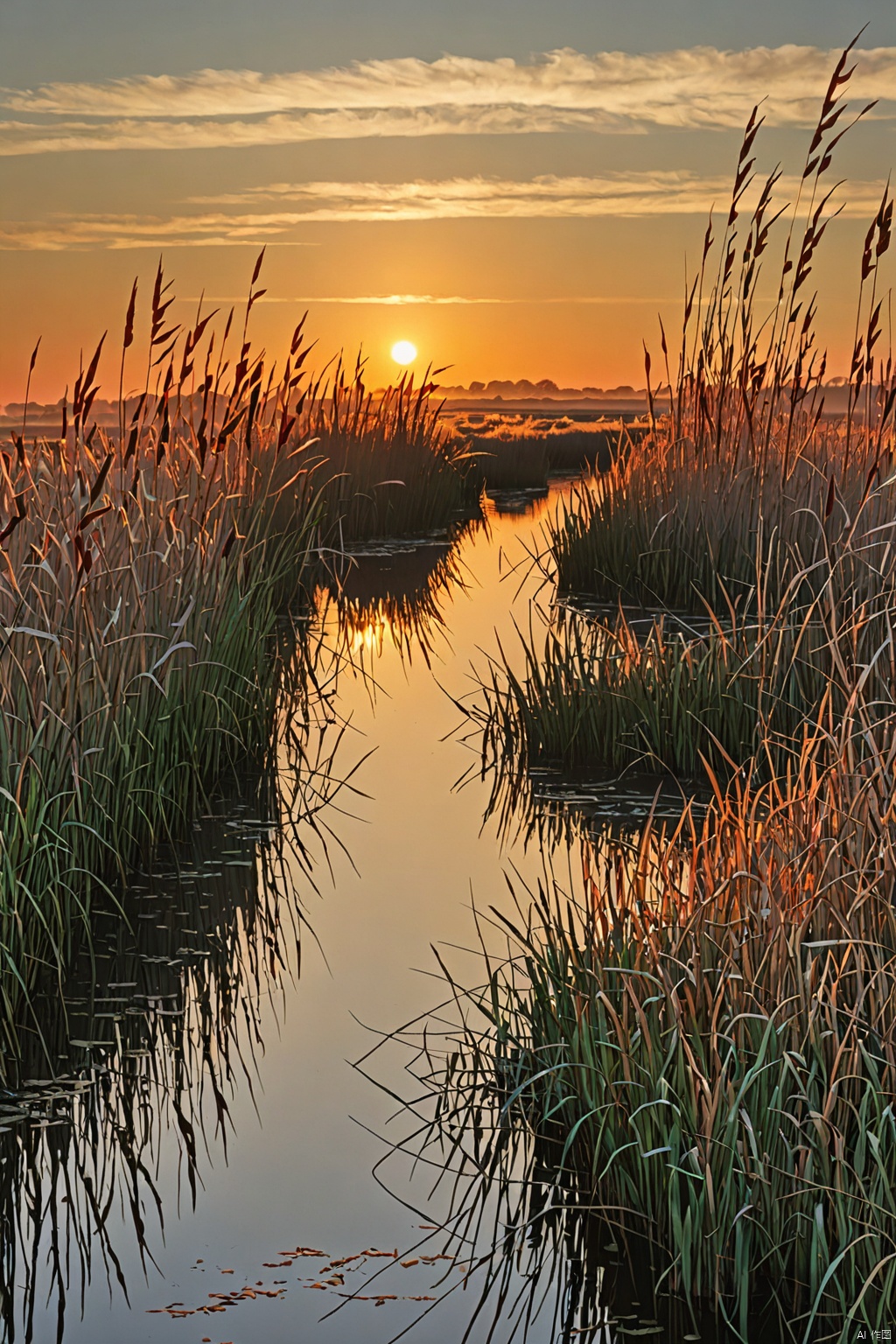 Reed marshes ,