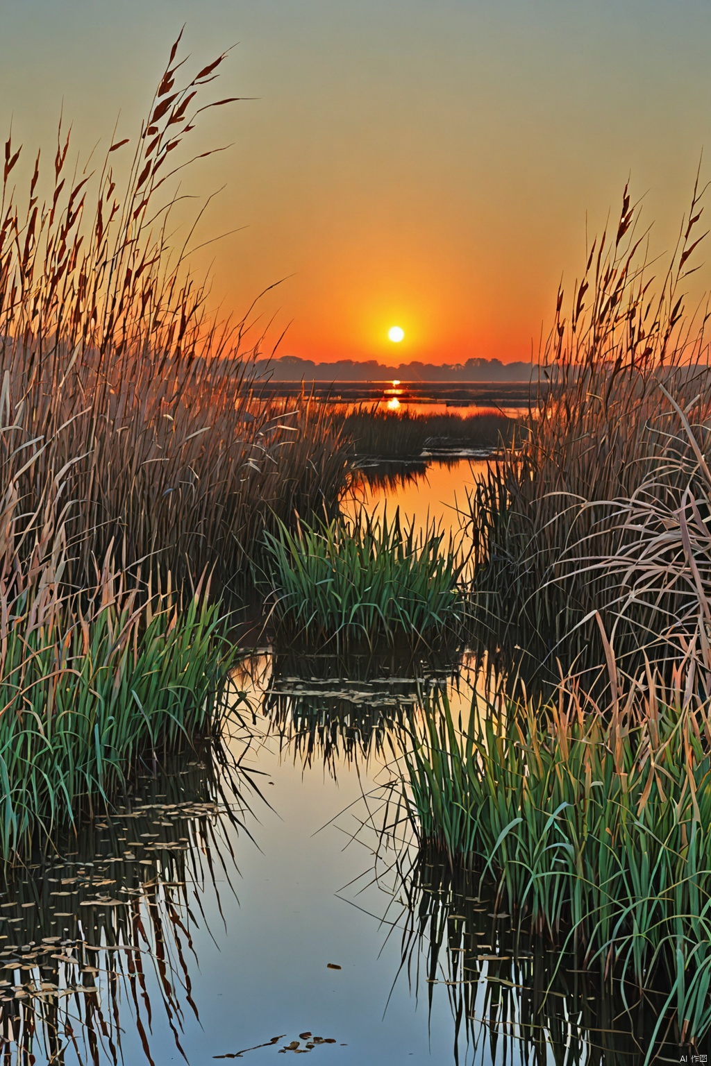 Reed marshes , - 2

