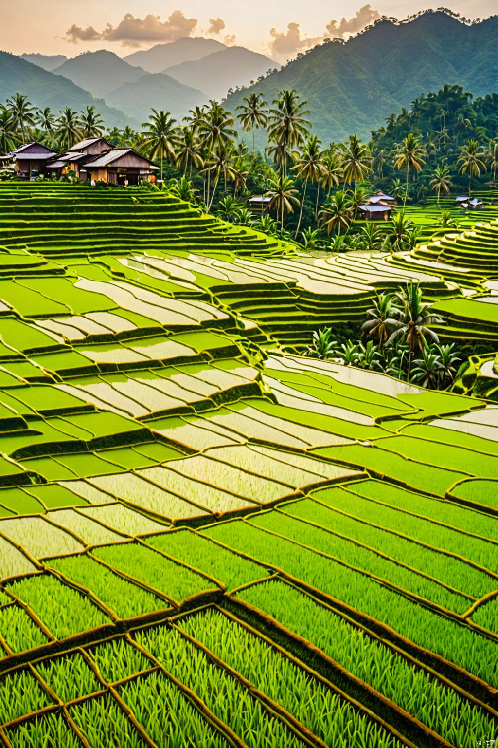 Rice paddies ,