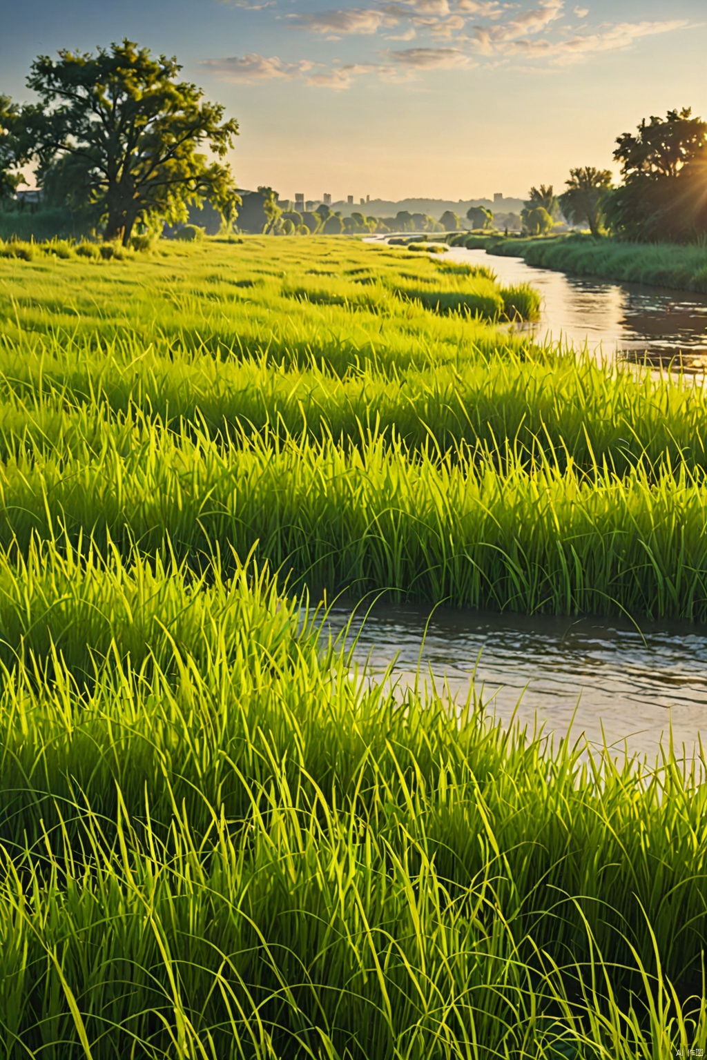 Riverside grassland ,
