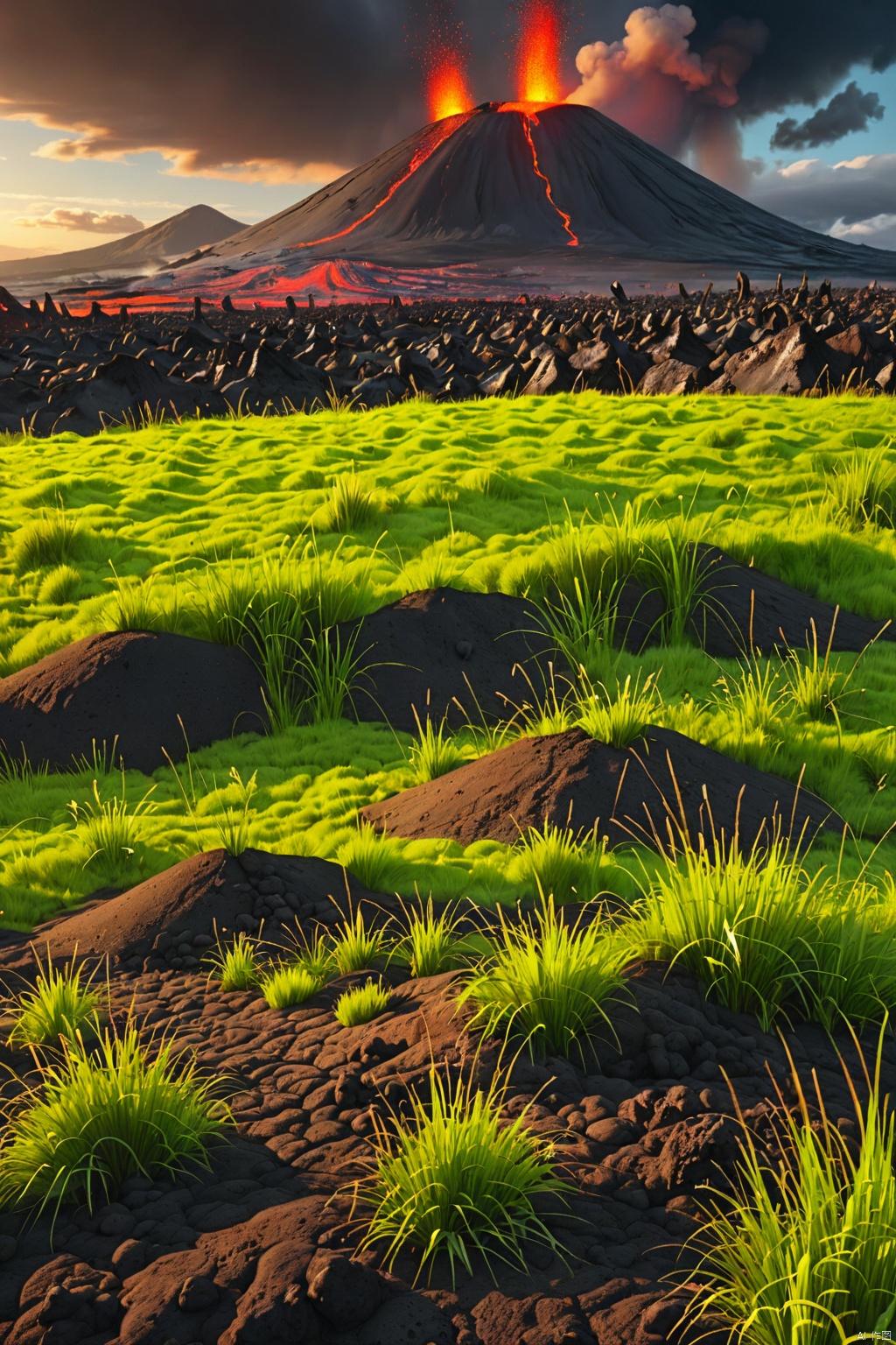 Volcanic grassland ,