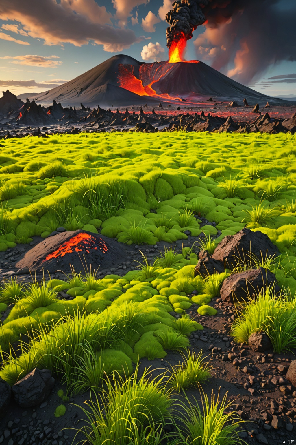 Volcanic grassland ,