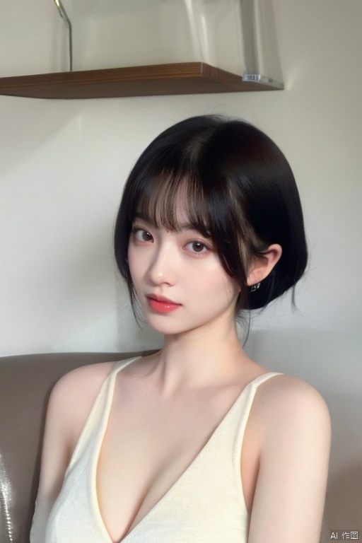 A young girl, 
