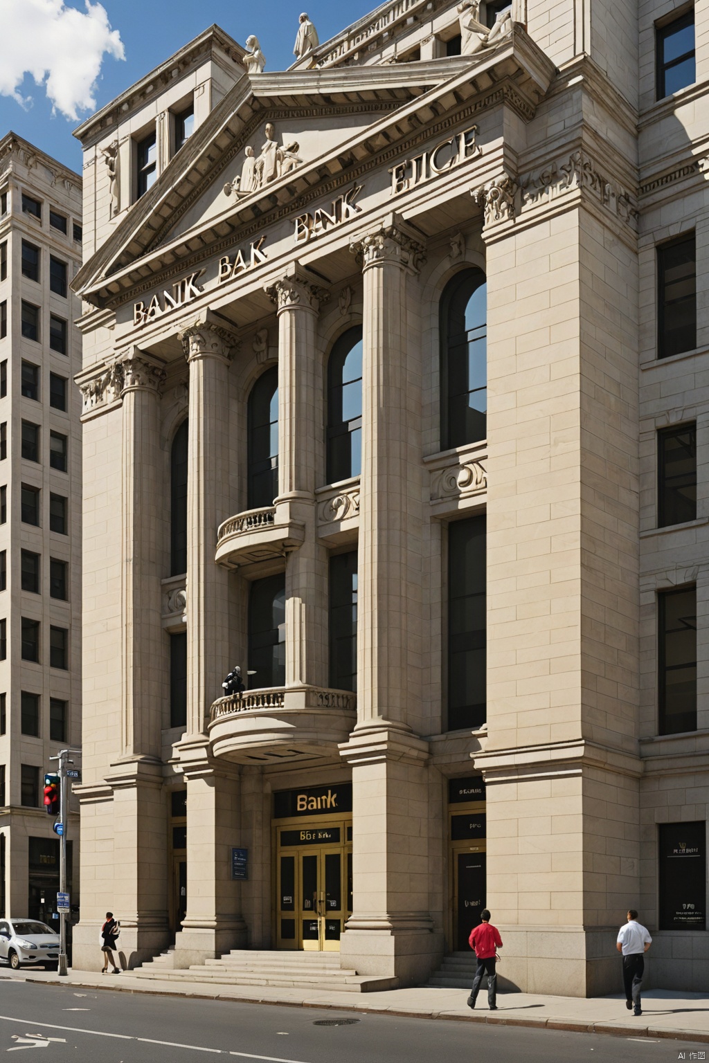 bank
edifice
