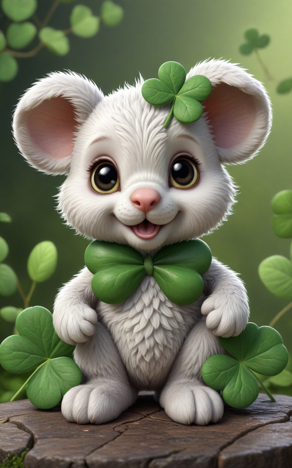 ultra-detailed,  ,  four leaf clover by Ai Art Vision on Tensor.Art