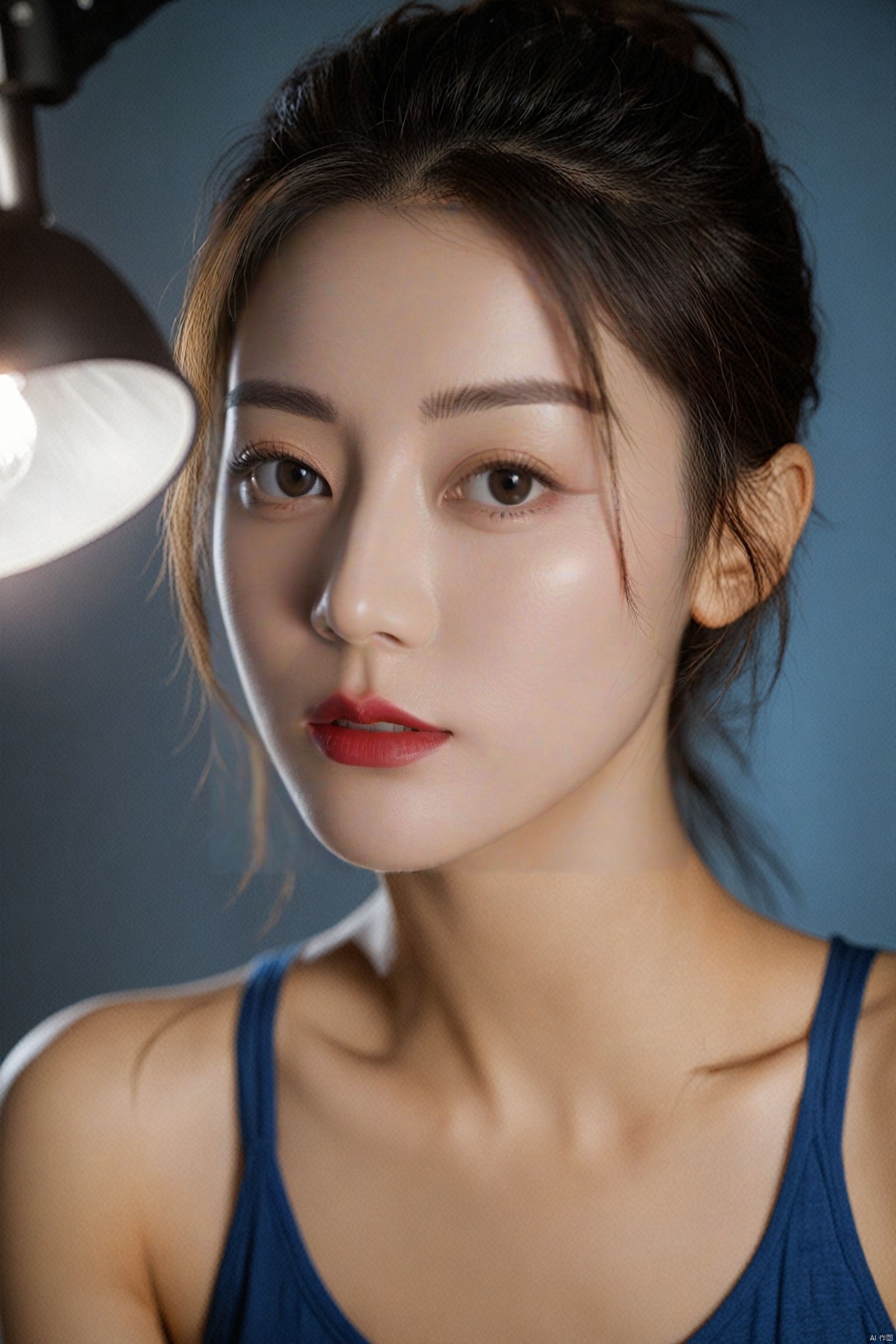  analog style,modelshoot style,portrait of sks woman,epic (photo, studio lighting, hard light, sony a7, 50 mm, matte skin, pores, colors, hyperdetailed, hyperrealistic), ,yangmi