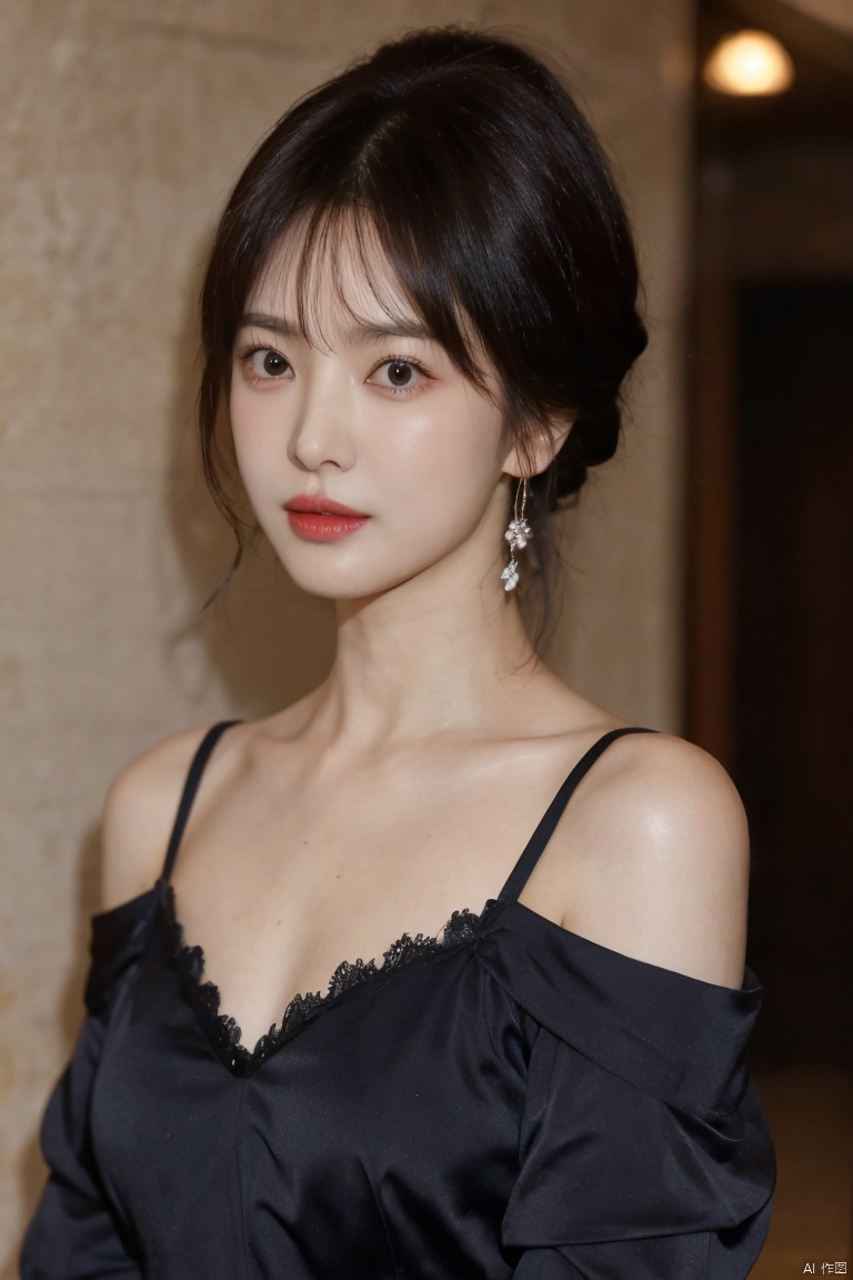  Surrealist beauty photo, a beautiful woman wearing complex and detailed colored clothes and future jewelry, low cut.,