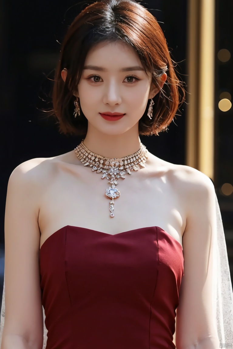  Surrealist beauty photo, a beautiful woman wearing complex and detailed colored clothes and future jewelry, low cut.,