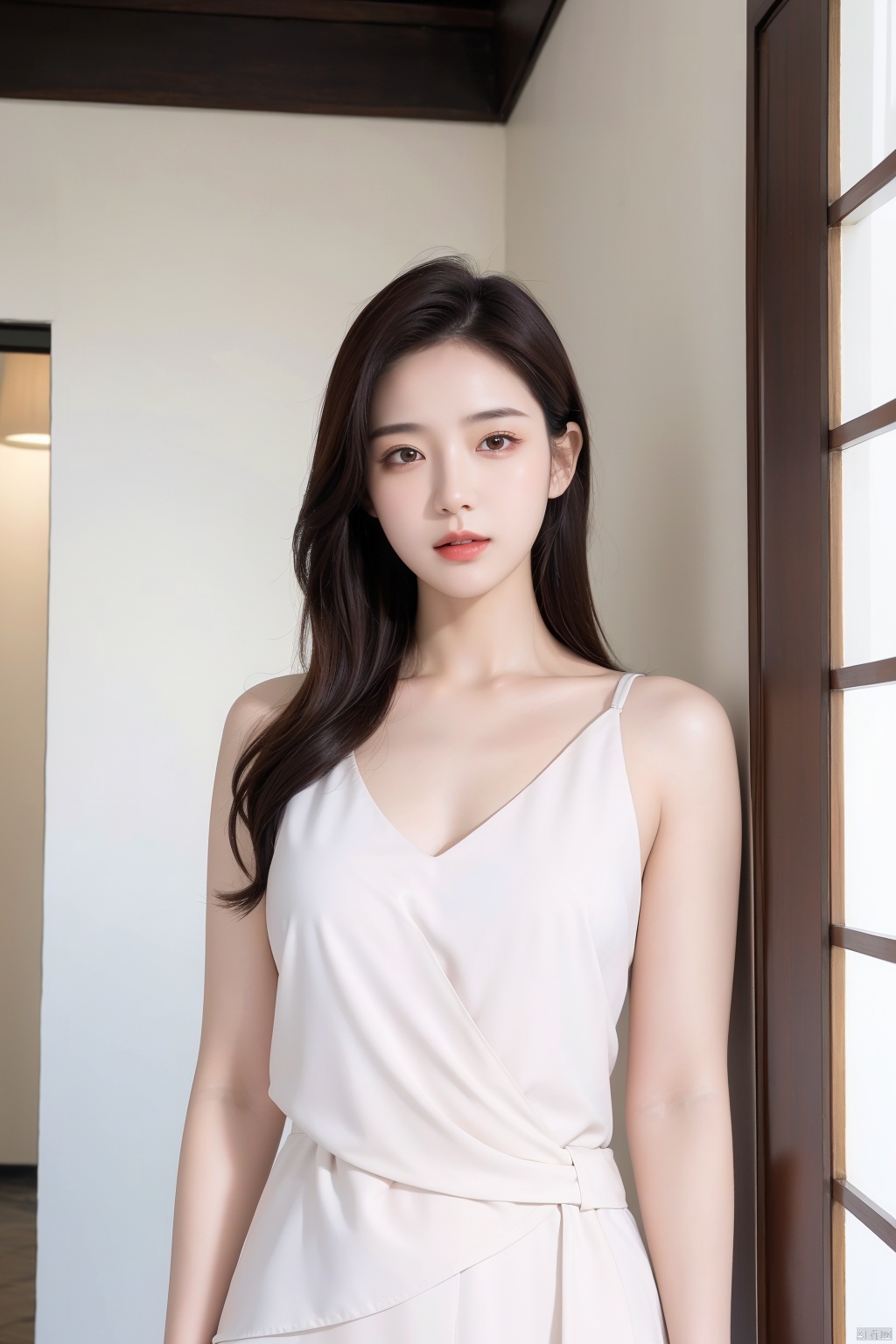 1girl,beautiful girl,looking at viewer,(best quality, masterpiece, ultra-high resolution, 8K, HDR, UHD, 64K, official art),photo,Ultra-realistic,full frontal,upper body,