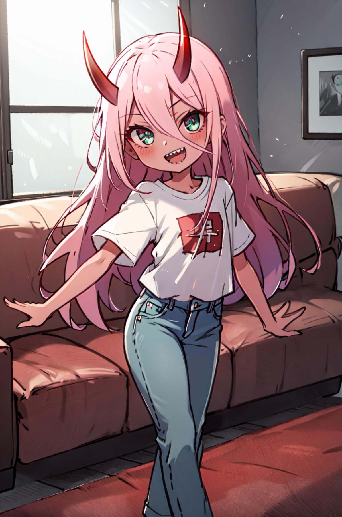 Zero Two,  1girl,  masterpiece on Tensor.Art
