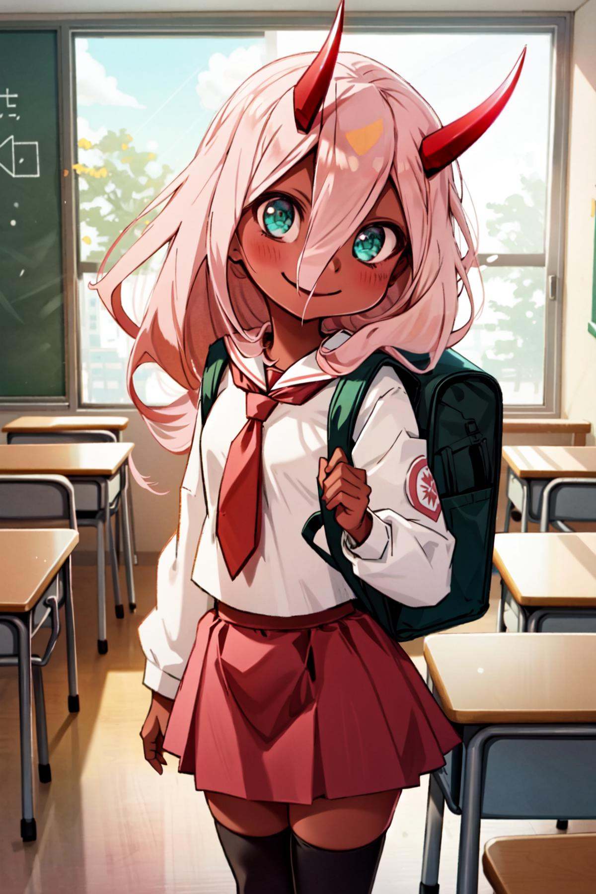Zero Two,  1girl,  masterpiece on Tensor.Art