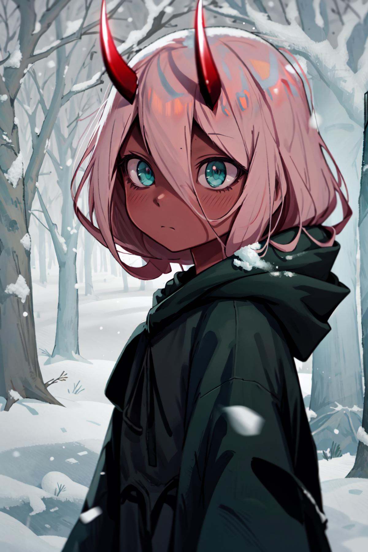 Zero Two,  1girl,  masterpiece on Tensor.Art