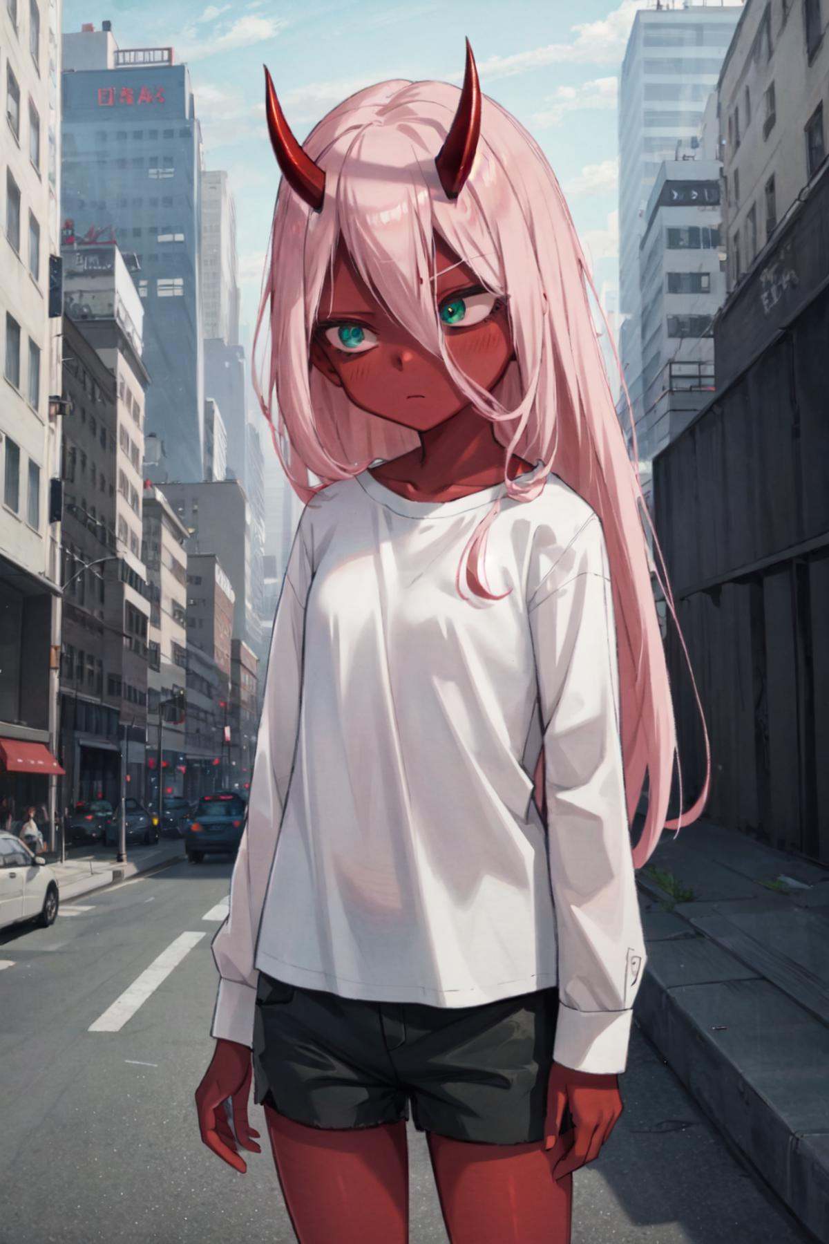 Zero Two,  1girl,  masterpiece on Tensor.Art