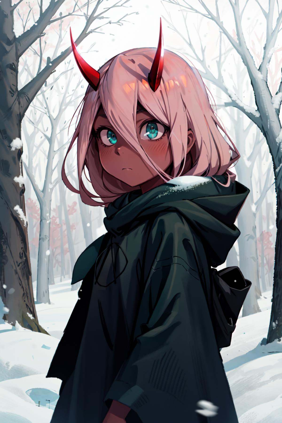 Zero Two,  1girl,  masterpiece on Tensor.Art