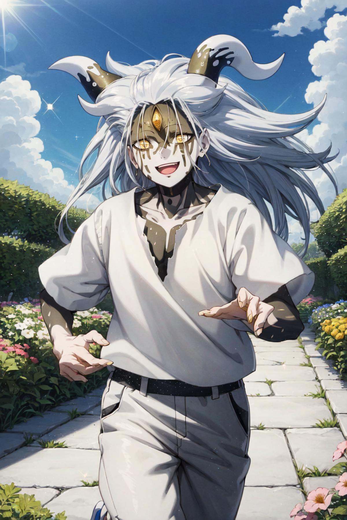Momoshiki,  1boy,  two-tone skin on Tensor.Art