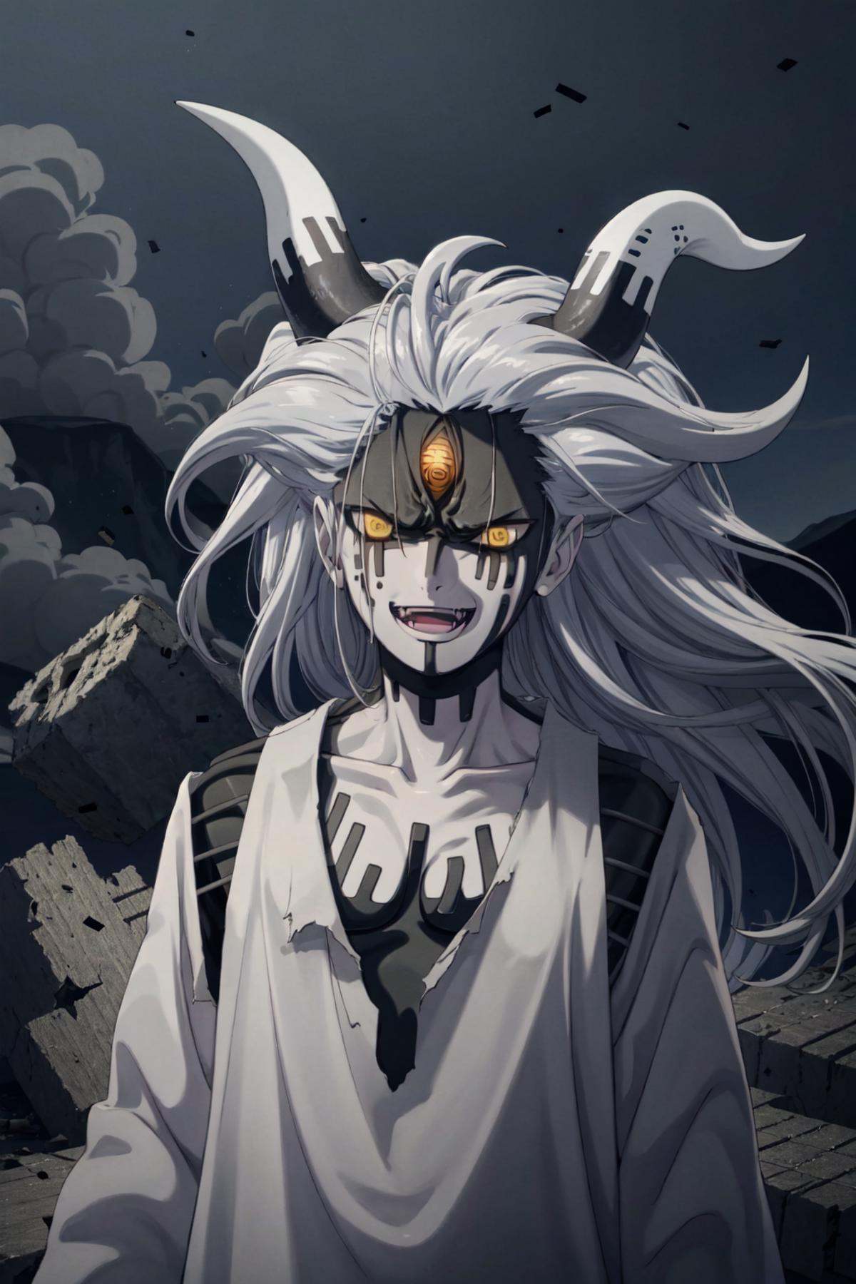 Momoshiki,  1boy,  two-tone skin on Tensor.Art