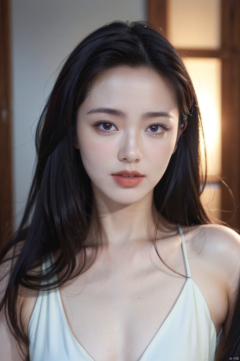  1girl,beautiful girl,looking at viewer,(best quality, masterpiece, ultra-high resolution, 8K, HDR, UHD, 64K, official art),photo,Ultra-realistic,full frontal,upper body,