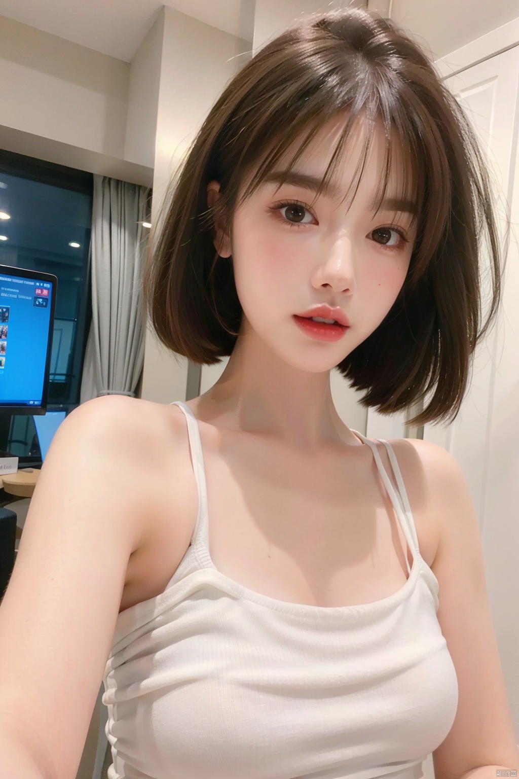  1girl,beautiful girl,looking at viewer,(best quality, masterpiece, ultra-high resolution, 8K, HDR, UHD, 64K, official art),photo,Ultra-realistic,full frontal,upper body,