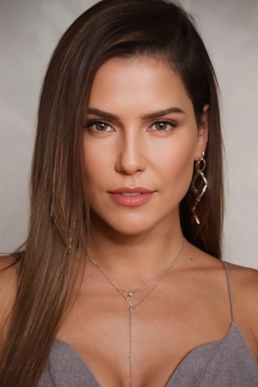 Realistic photo of Deborah Secco,  realistic face,  realistic eyes. Professional makeup on Tensor.Art