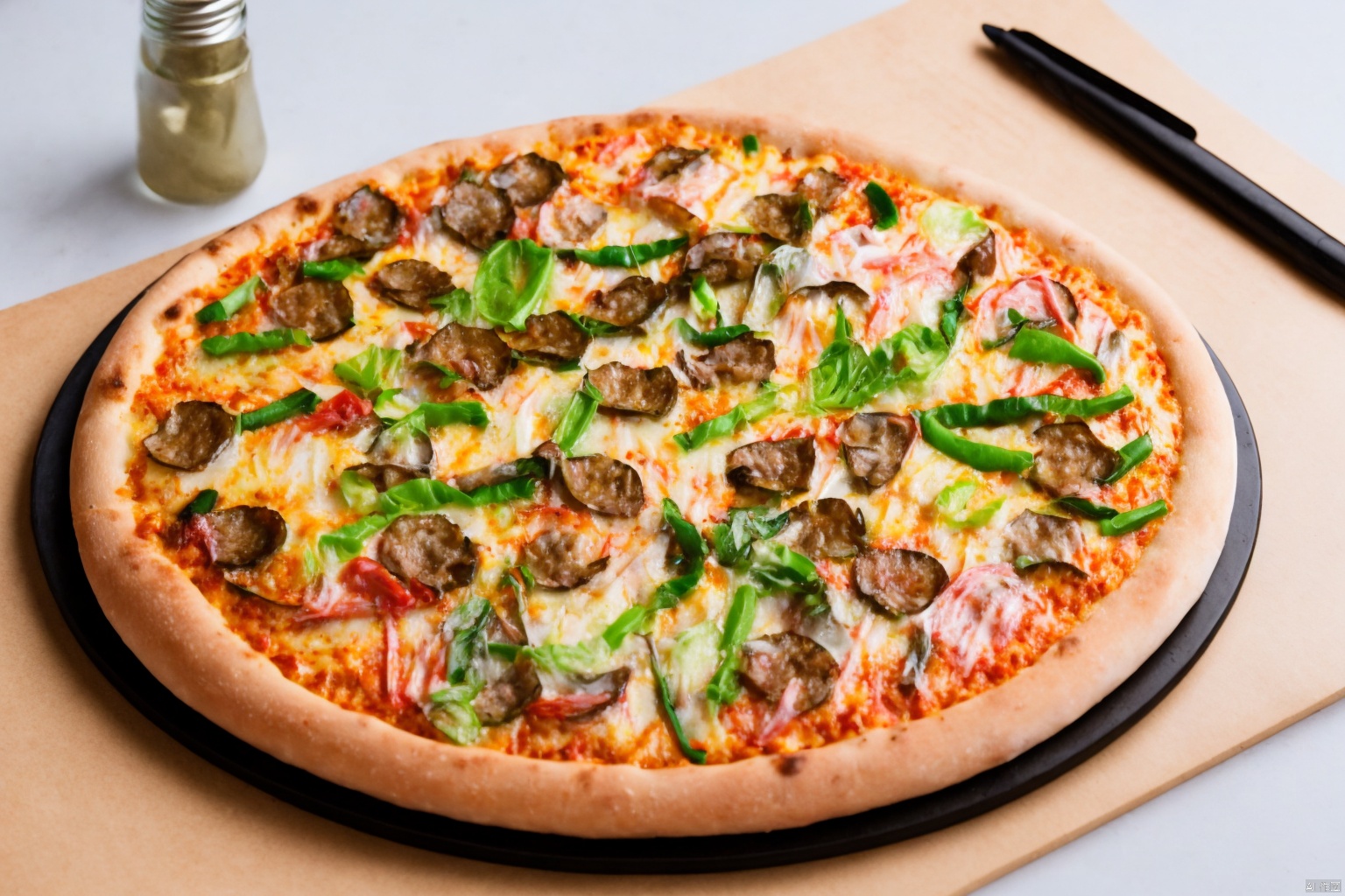 absurdres,incredibly absurdres,reality,realistic, ,Crayon style,,Delicious pizza