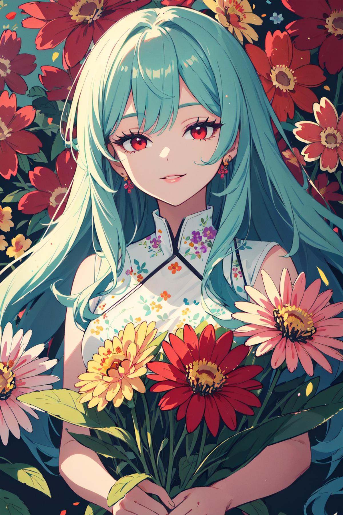 beautiful person,  solo,  long hair with curls at the ends on Tensor.Art