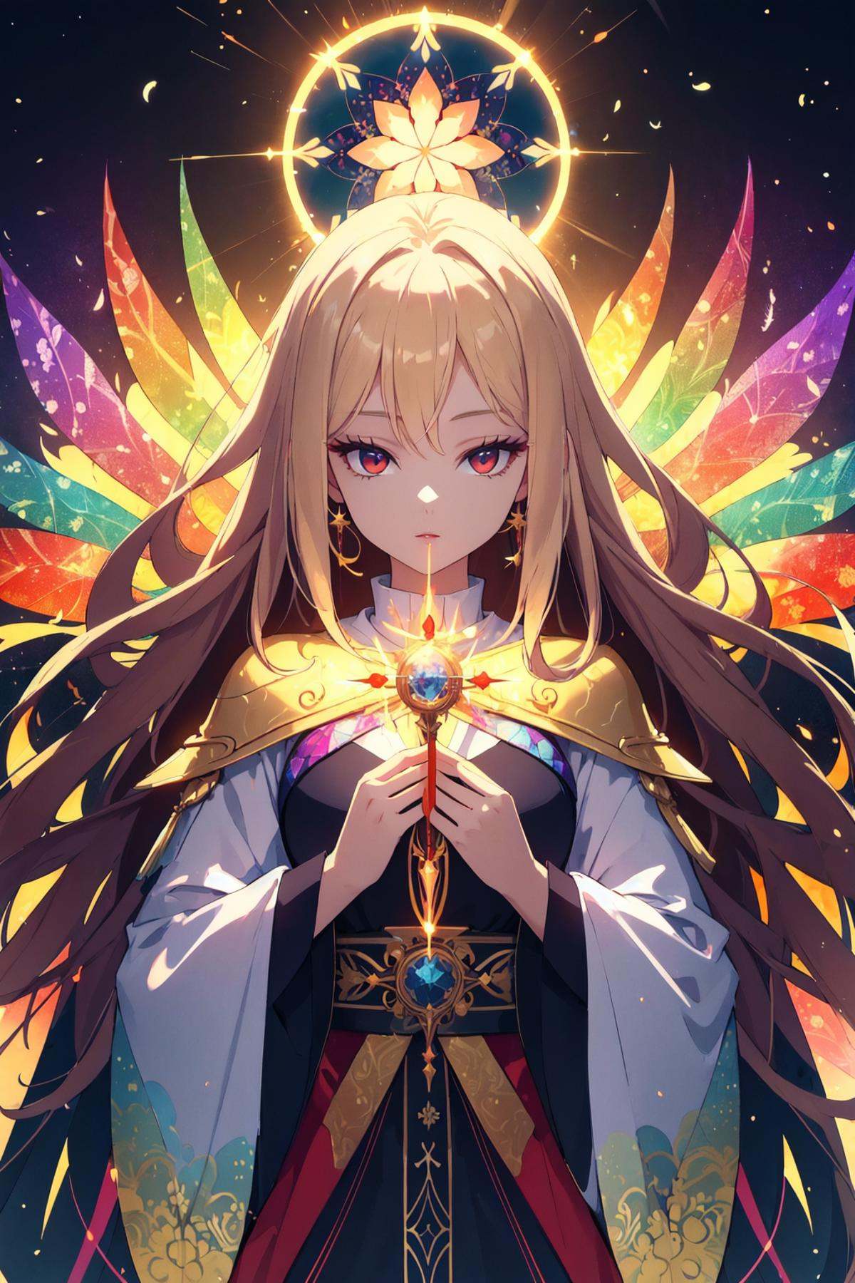 beautiful person,  long hair,  blond hair on Tensor.Art