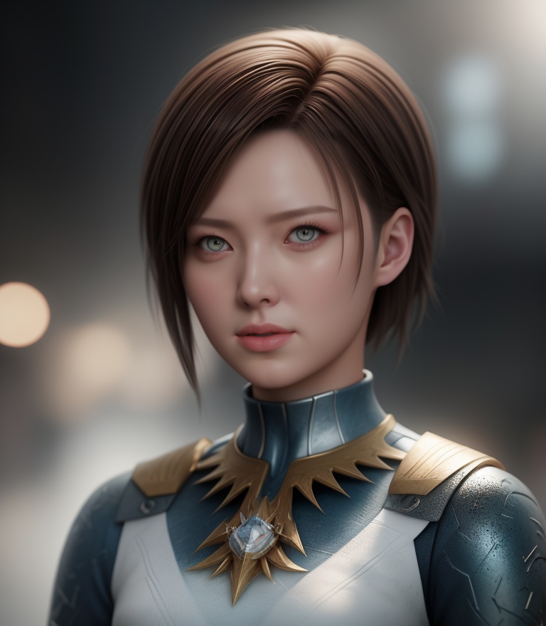 Elegant woman captured in cinematic composition,  soft and beauty lighting enhancing natural skin texture,  striking a dra...
