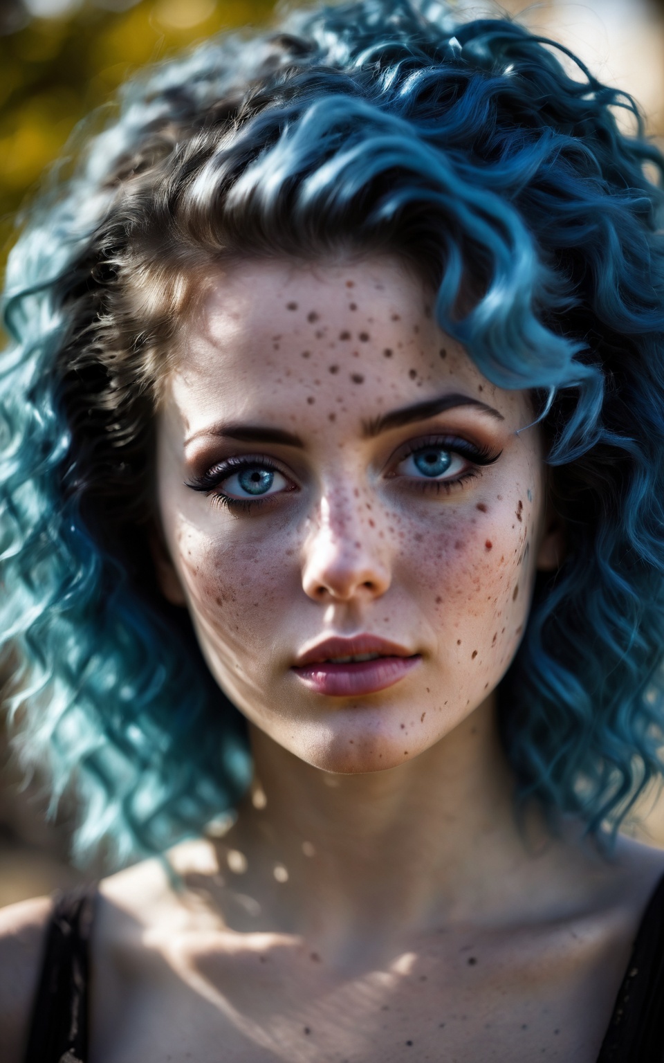 ultra-detailed,  ,  blue messy hair by Ai Art Vision on Tensor.Art