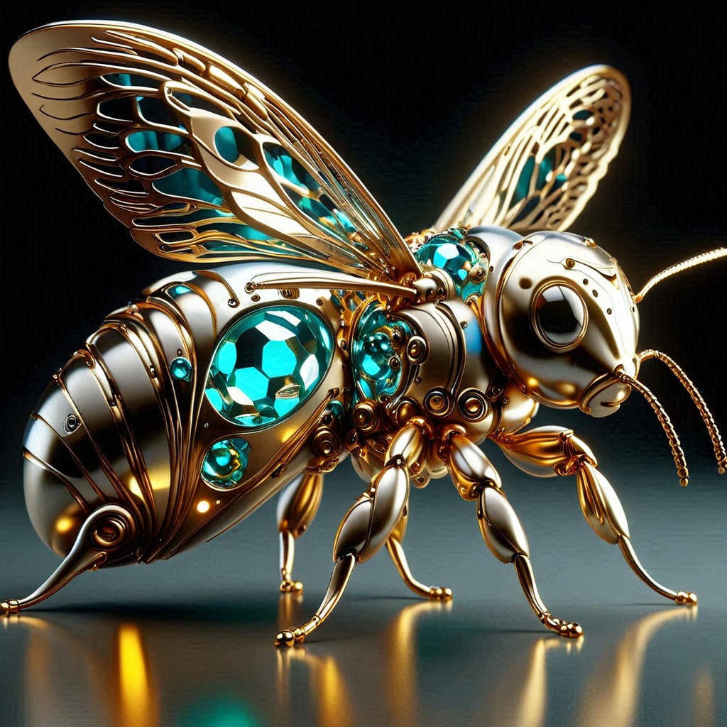 futuristic,  metal adorning,  glowing color inside on Tensor.Art