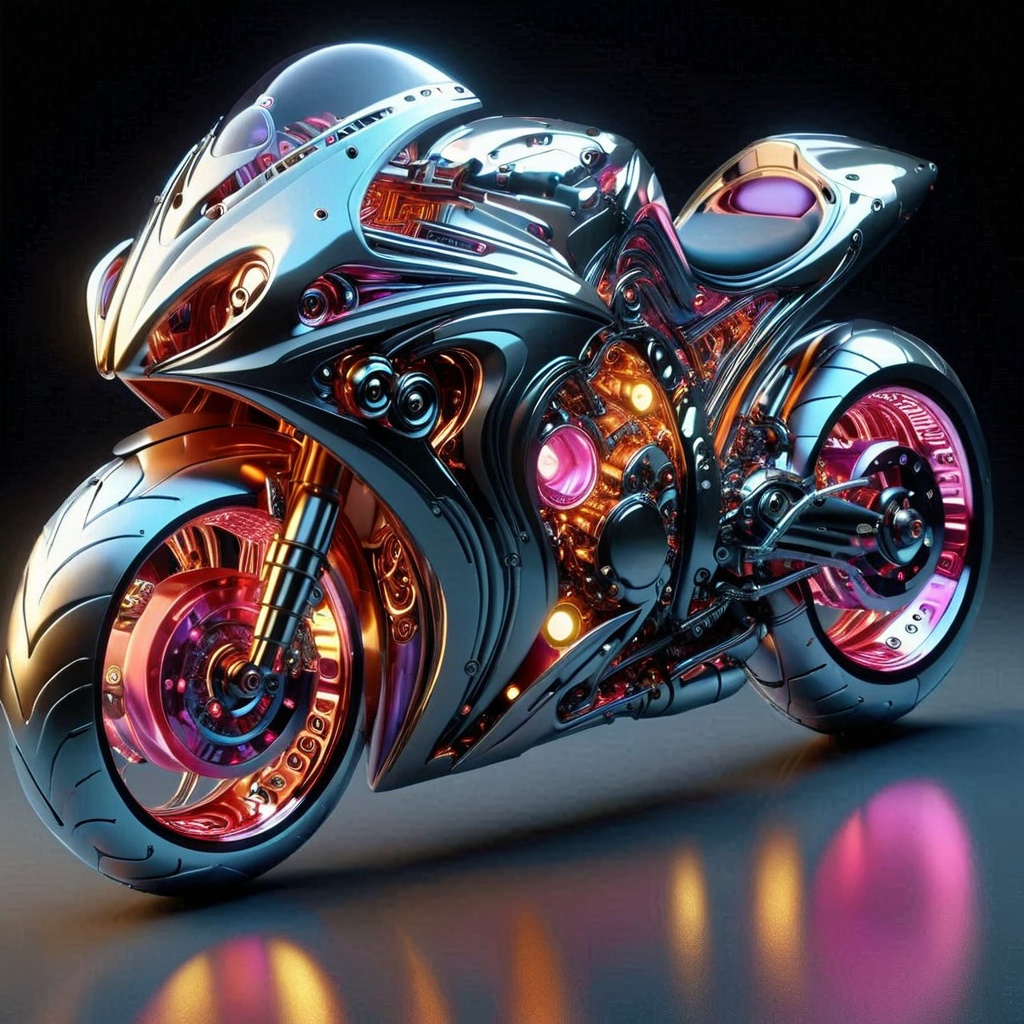 futuristic,  metal adorning,  glowing color inside on Tensor.Art