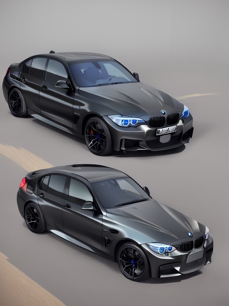 Realistic,  high quality,  a black bmw car on Tensor.Art