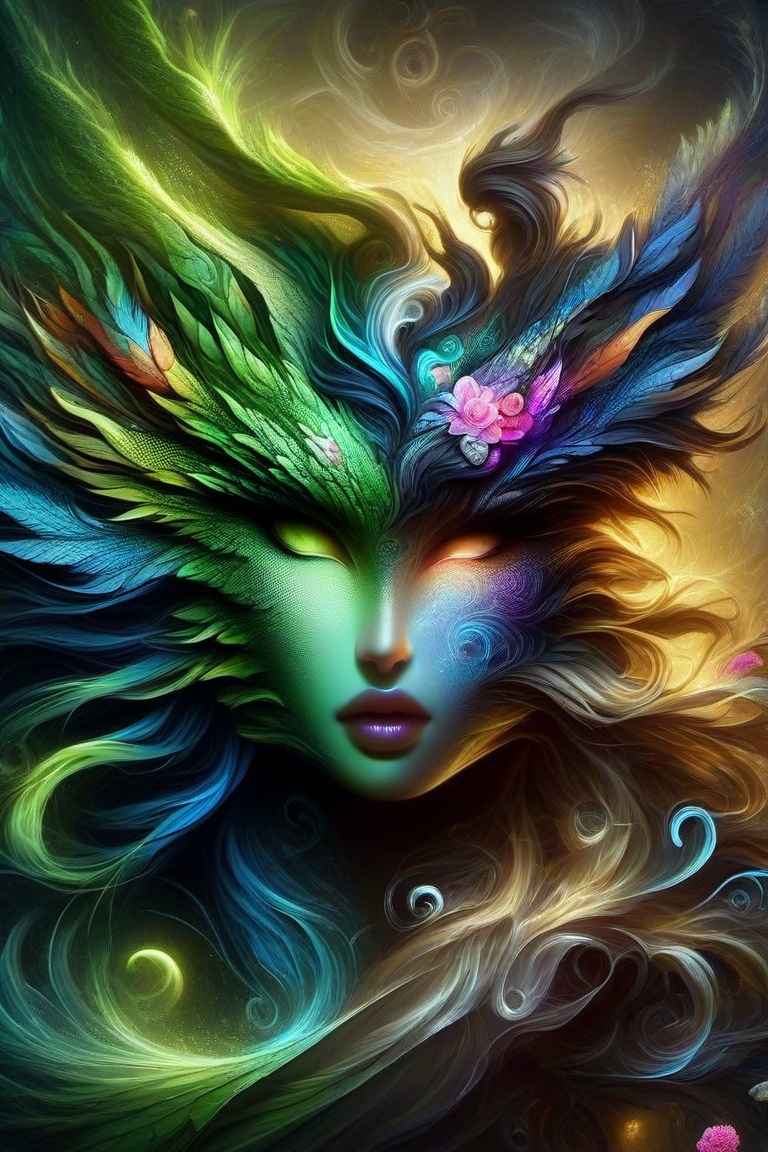 nature and water dragon,  anthropomorphic. head and shoulders portrait,  hyperdetailed on Tensor.Art