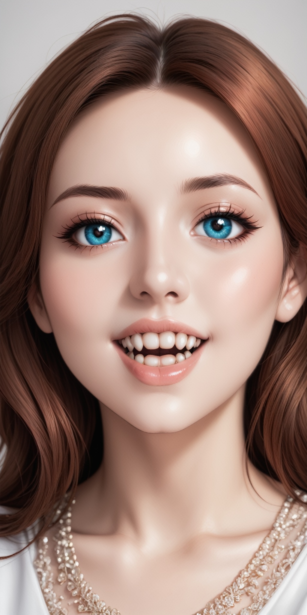 1girl,  focus mouth,  beautiful and detailed face on Tensor.Art