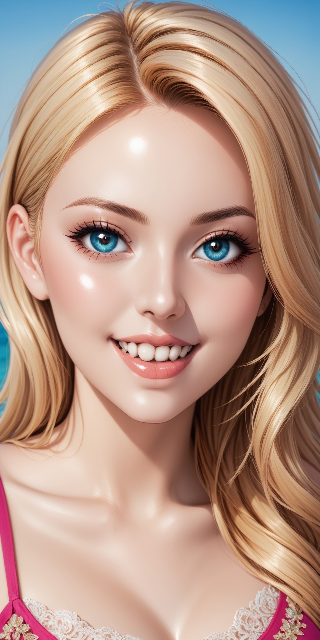 1girl,  focus mouth,  beautiful and detailed face on Tensor.Art
