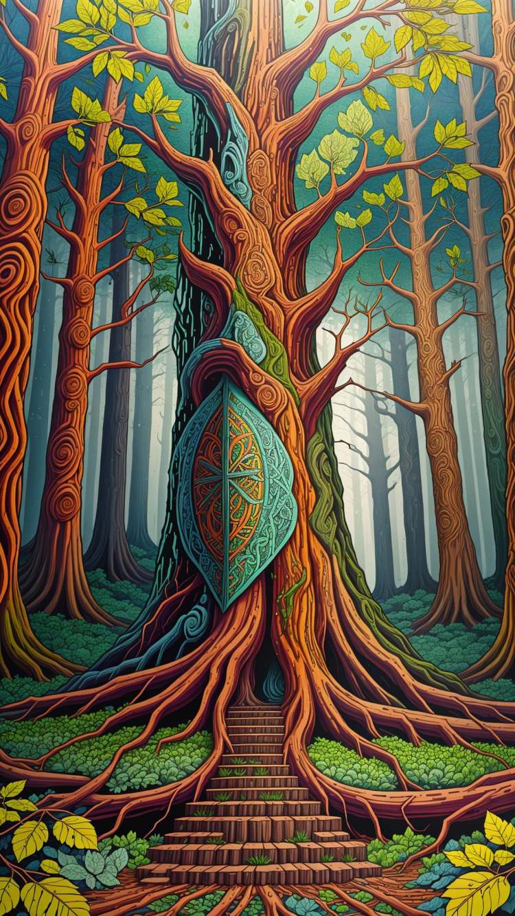 Gaelic / Celtic Pattern Style - Colorful Abstract Details by mnemic on Tensor.Art