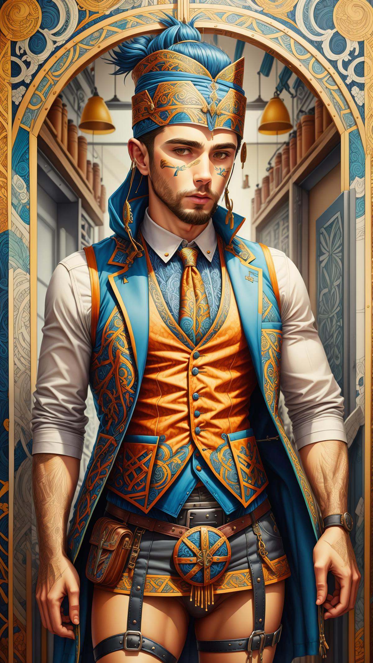 GaelicPatternStyle vest by mnemic on Tensor.Art